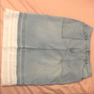 Christopher & banks denim skirt